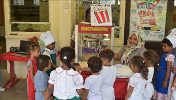 Students at the Aga Khan Nursery School, Mombasa commemorate National Popcorn Day