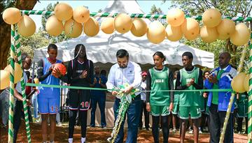 Aga Khan High School, Nairobi unveils newly refurbished basketball court 