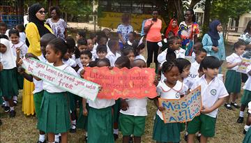 Aga Khan Nursery School, Mombasa celebrates International Literacy Day 