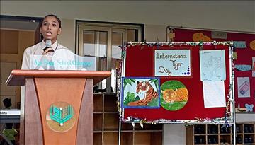 Aga Khan School, Chitravad roars for tiger conservation 