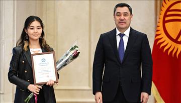 Aga Khan School, Osh alumna receives prestigious presidential award for outstanding study at university 