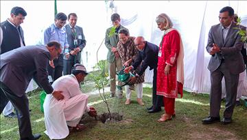 Princess Zahra Aga Khan attends ceremony to commence the construction of the Aga Khan Higher Secondary School, Garamchashma 