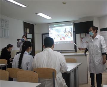 Science has no boundaries: Students at Aga Khan School, Osh, partake in online international chemistry class