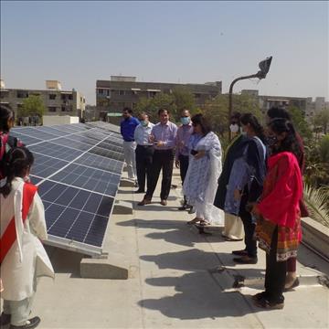 The Sultan Mahomed Shah Aga Khan School, Karachi installs a new solar panel system