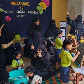 Parent-child bonding at the Diamond Jubilee High School for Girls, Mumbai 