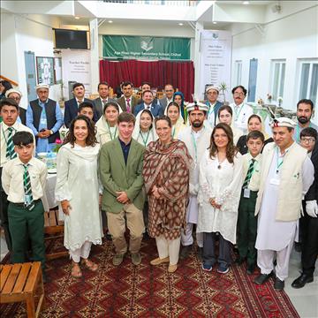 Princess Zahra Aga Khan attends ceremony to commence the construction of the Aga Khan Higher Secondary School, Garamchashma 