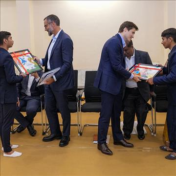 Prince Rahim Aga Khan and Prince Aly Muhammad Aga Khan visit the Aga Khan Hostel, Hyderabad and the Aga Khan Academy Hyderabad